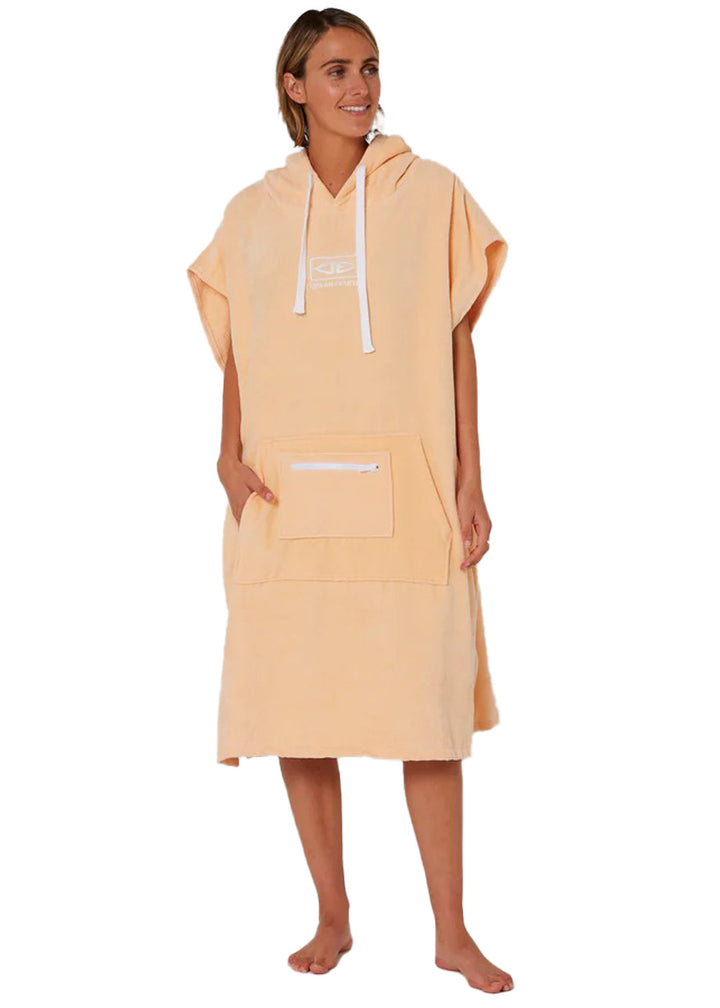 Ocean &amp; Earth Womens Zipper Pocket Hooded Towel
