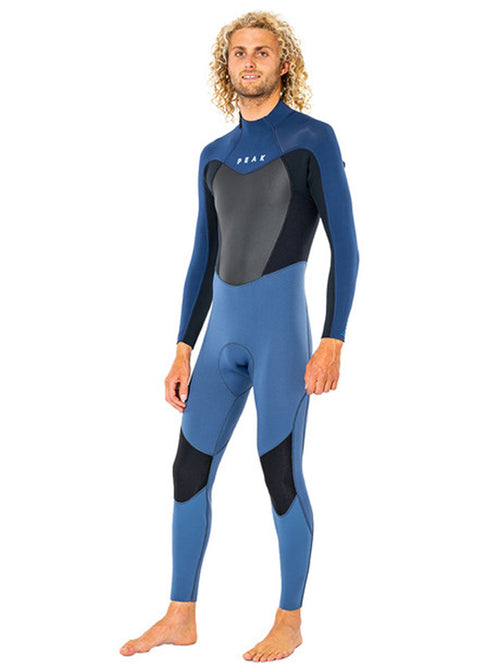 Peak Mens Energy 3/2mm Flatlock Back Zip Steamer Wetsuit