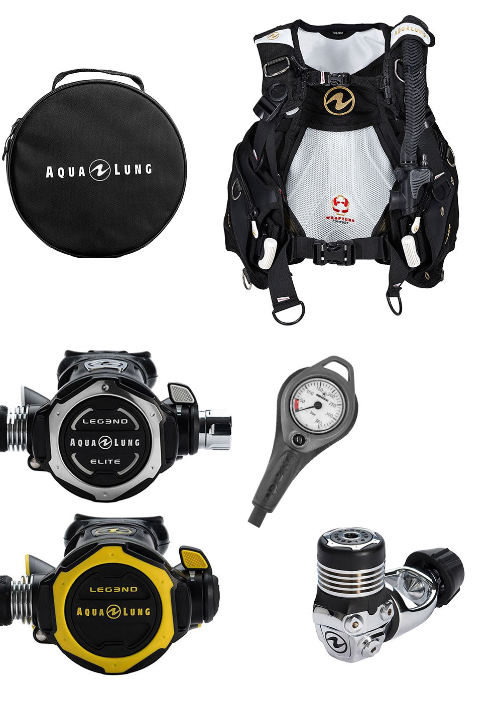 Aqua Lung Womens Axiom &amp; Legend Elite Scuba Diving - Combo