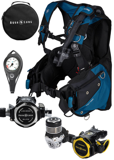 Aqua Lung Mens Axiom & Legend Elite Scuba Diving Pack - Din