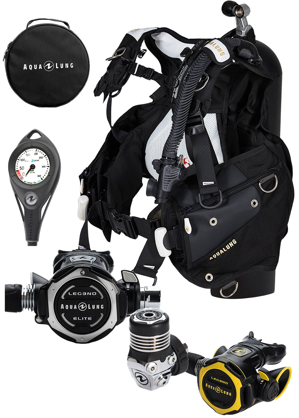 Aqua Lung Womens Axiom &amp; Legend Elite Scuba Diving Pack - Din