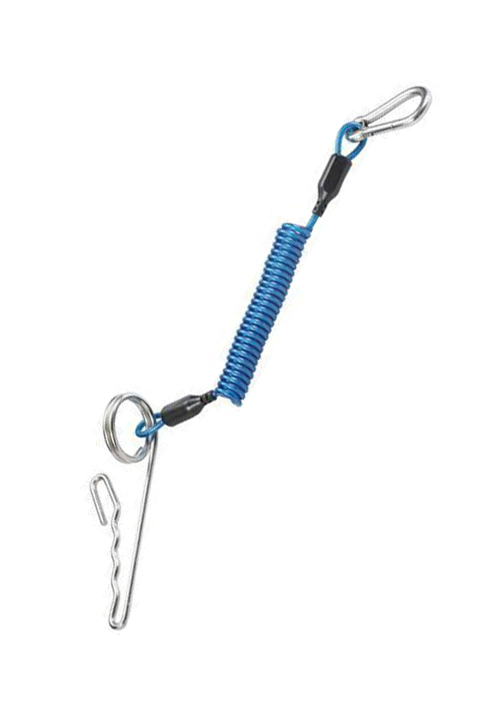 Problue Jon Line W/- Heavy duty shock line - Hook Coil &amp; Carabiner Style