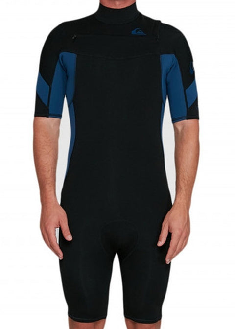 Quiksilver Mens 2/2mm Syncro Chest Zip Spring Suit