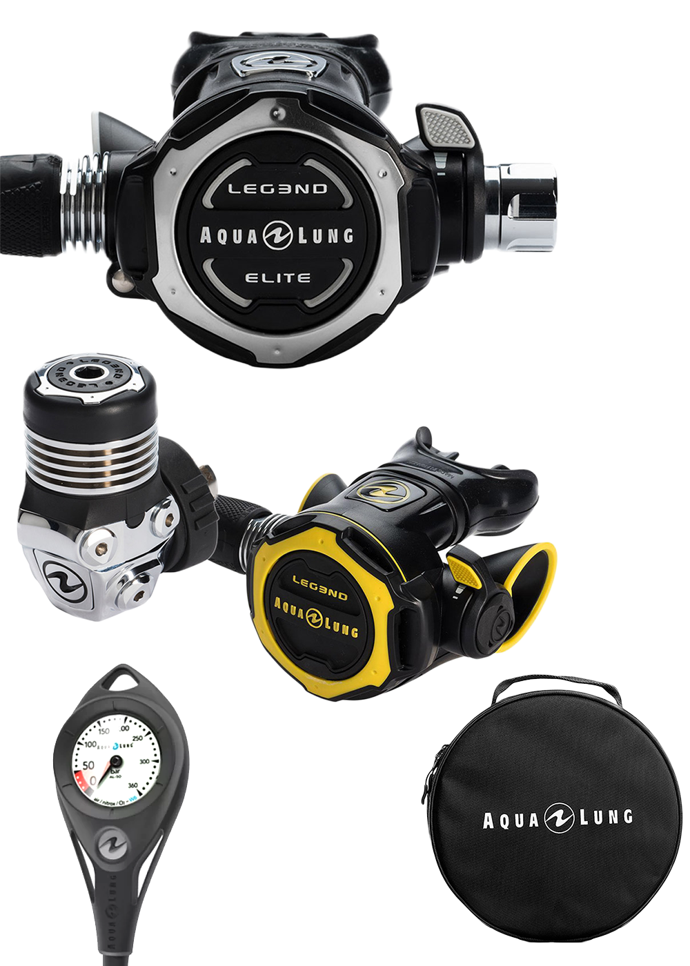 Aqua Lung Mens Axiom &amp; Legend Elite Scuba Diving Pack - Din