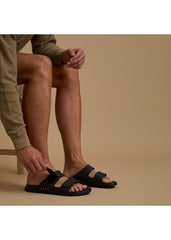 Reef Mens Double Adapt Slides 9 / Black