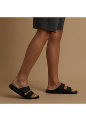 Reef Mens Double Adapt Slides 12 / Black