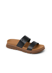 Reef Womens Vista Luxe Thea Sandals 6 / Black/Tan