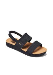 Reef Womens Water Vista Sandals 6 / Black