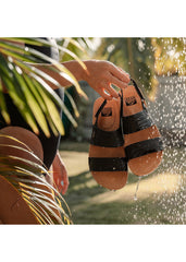 Reef Womens Water Vista Sandals 10 / Black