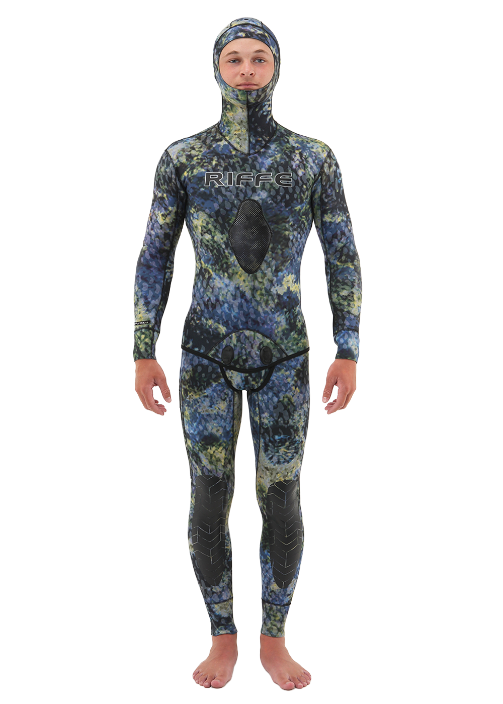 Riffe Mens Bommi-Tek 5mm Lined 2 Piece Wetsuit