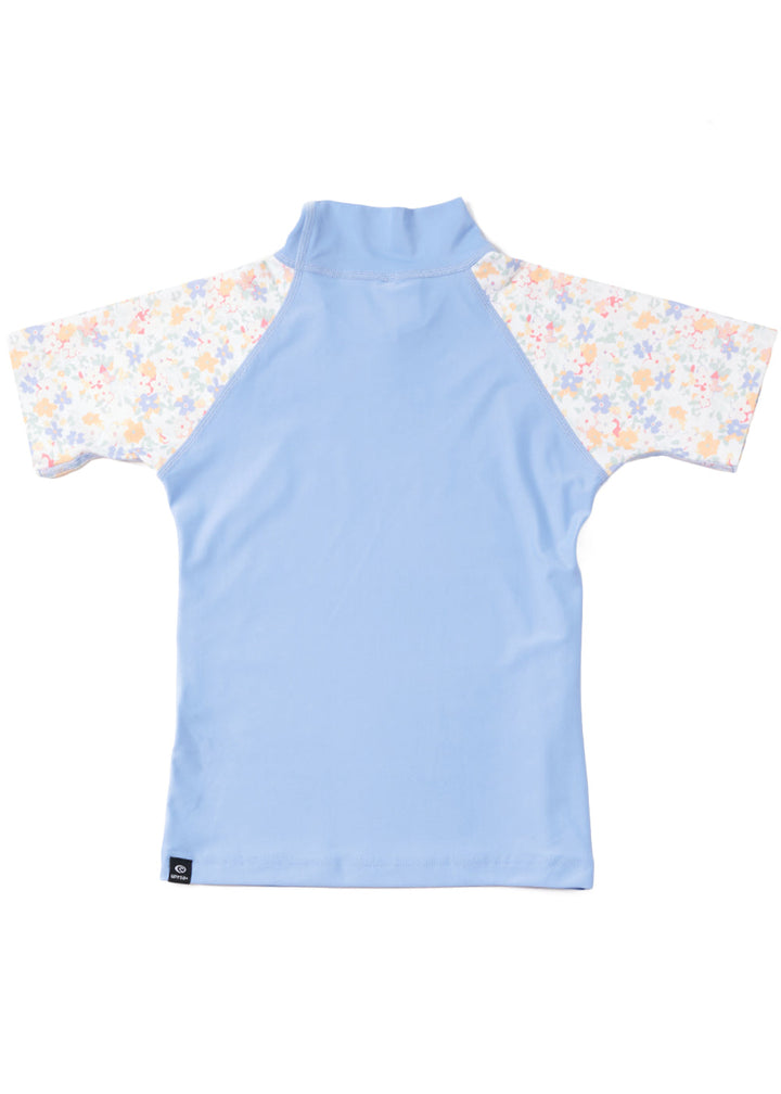Rip Curl Girls 0-6 Golden Ditzy Short Sleeve Rash Guard