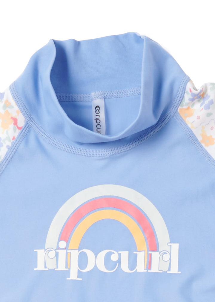 Rip Curl Girls 0-6 Golden Ditzy Short Sleeve Rash Guard