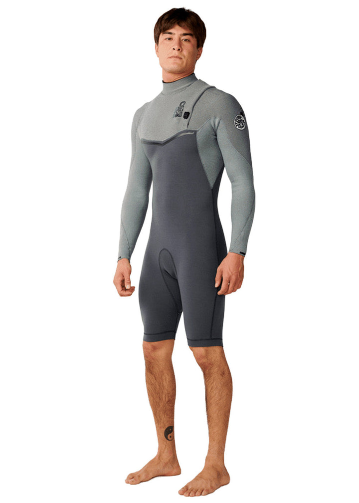 Rip Curl Mens E-Bomb 2mm Zipperless LS Spring Suit Wetsuit