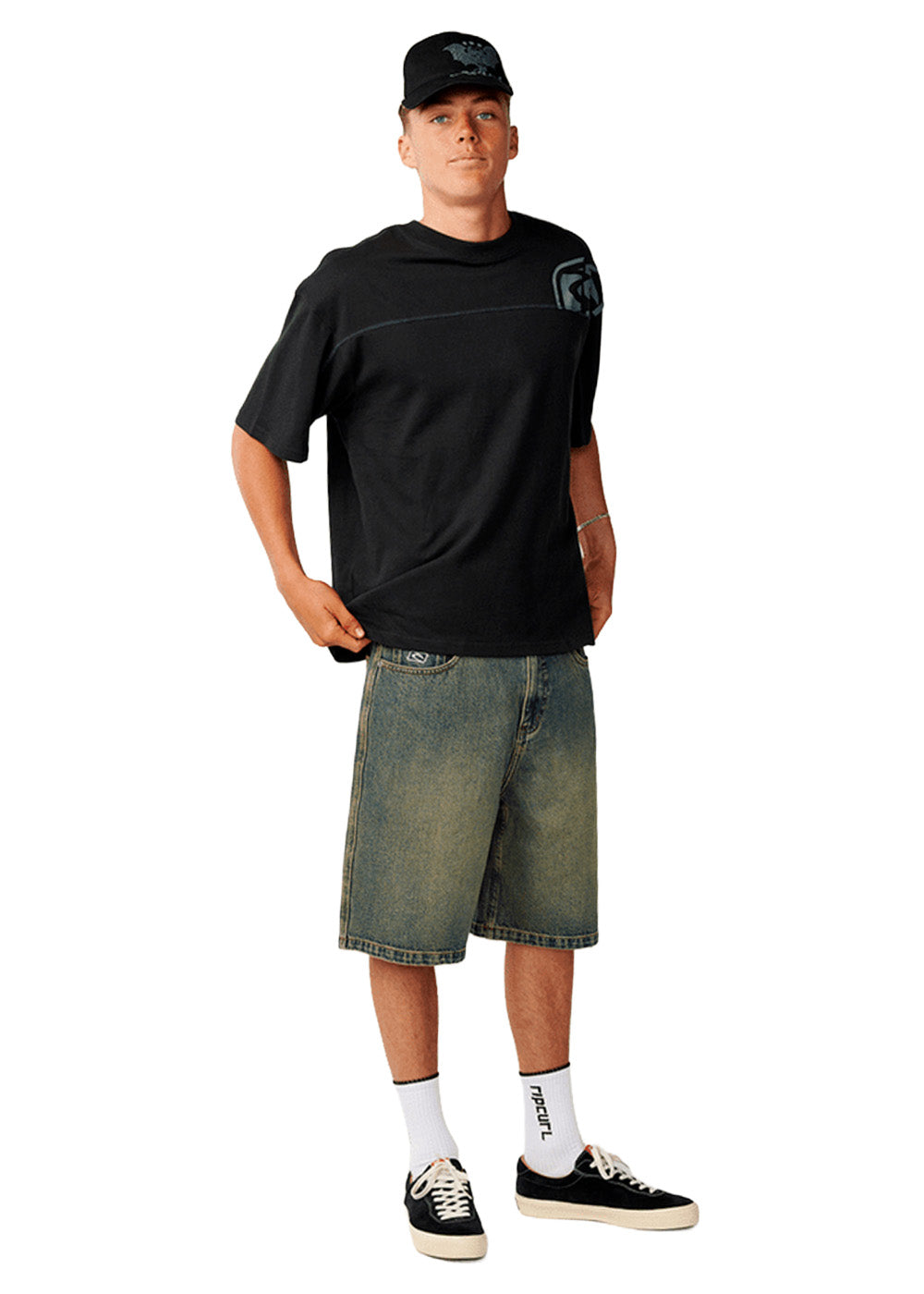Rip Curl Mens Archive Thrashed Panel Tee