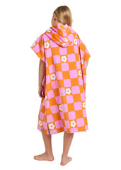 Roxy Girls Stay Magical Check Floral Hooded Towel