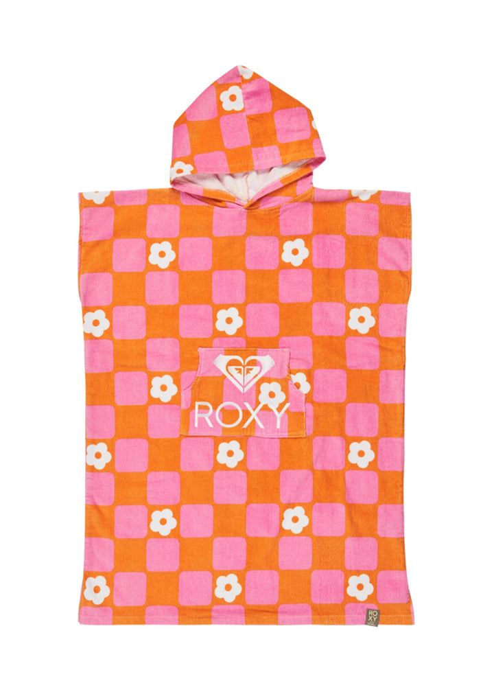 Roxy Girls Stay Magical Check Floral Hooded Towel