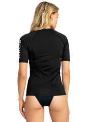 Roxy Womens Essentials Lycra FZ SS Rashie