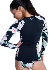 Roxy Womens Lycra Zipper LS Rashie