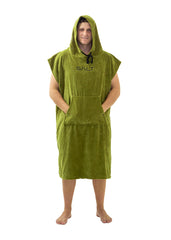 SALT Hooded Cotton Poncho Towel - Green