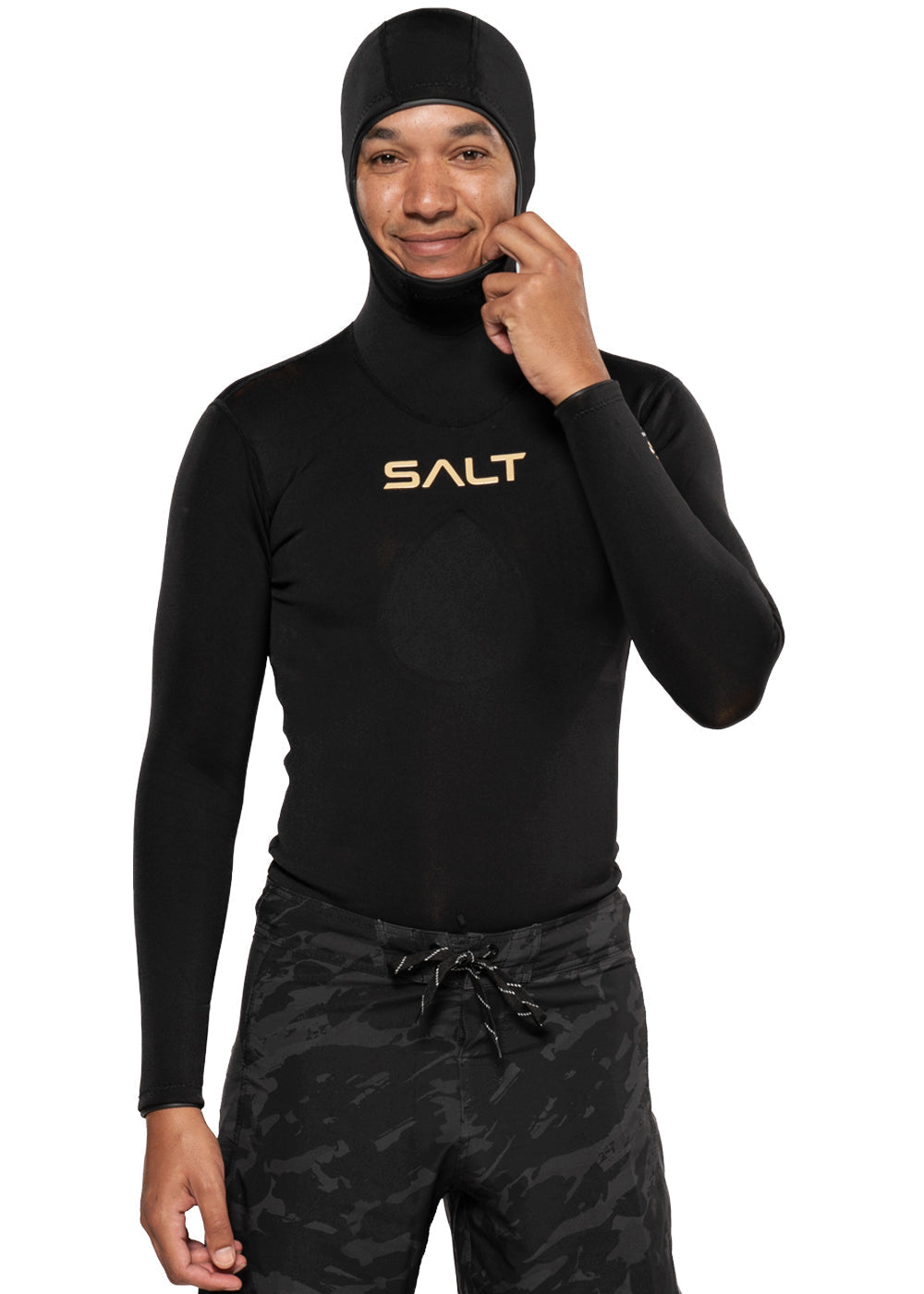SALT Abyss Mens Hooded Wetsuit Top - 1.5mm