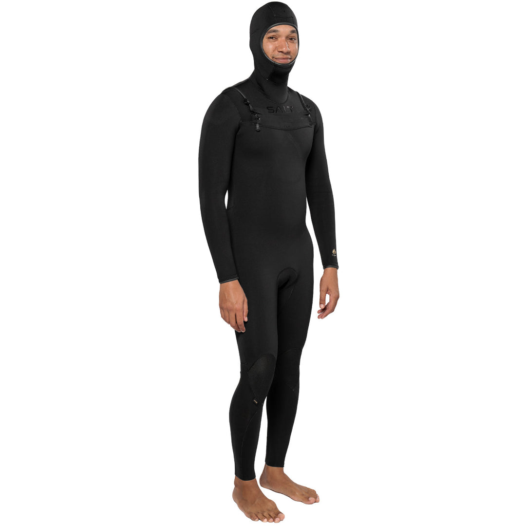 SALT Element Mens Chest Zip Hooded Steamer - 4/3mm