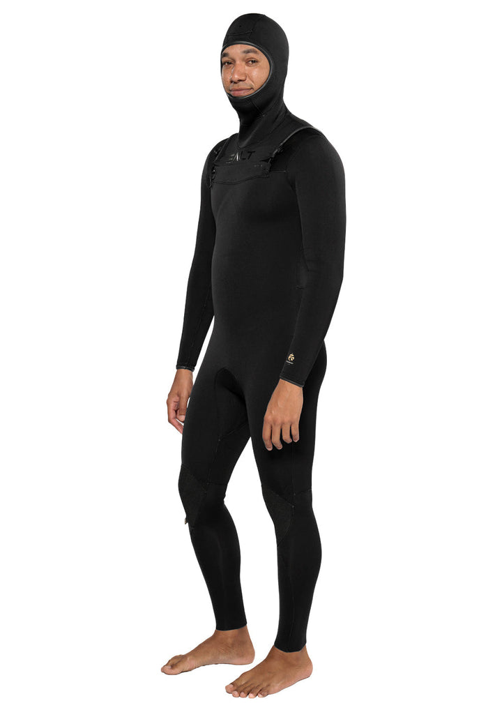 SALT Element Mens Chest Zip Hooded Steamer - 4/3mm