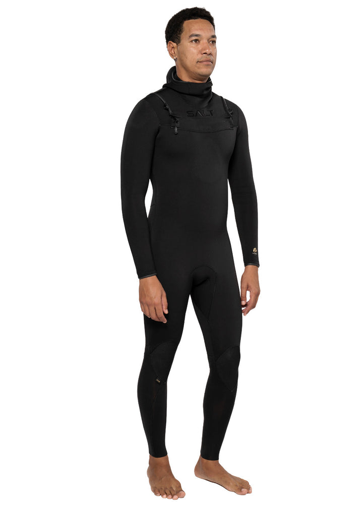 SALT Element Mens Chest Zip Hooded Steamer - 4/3mm