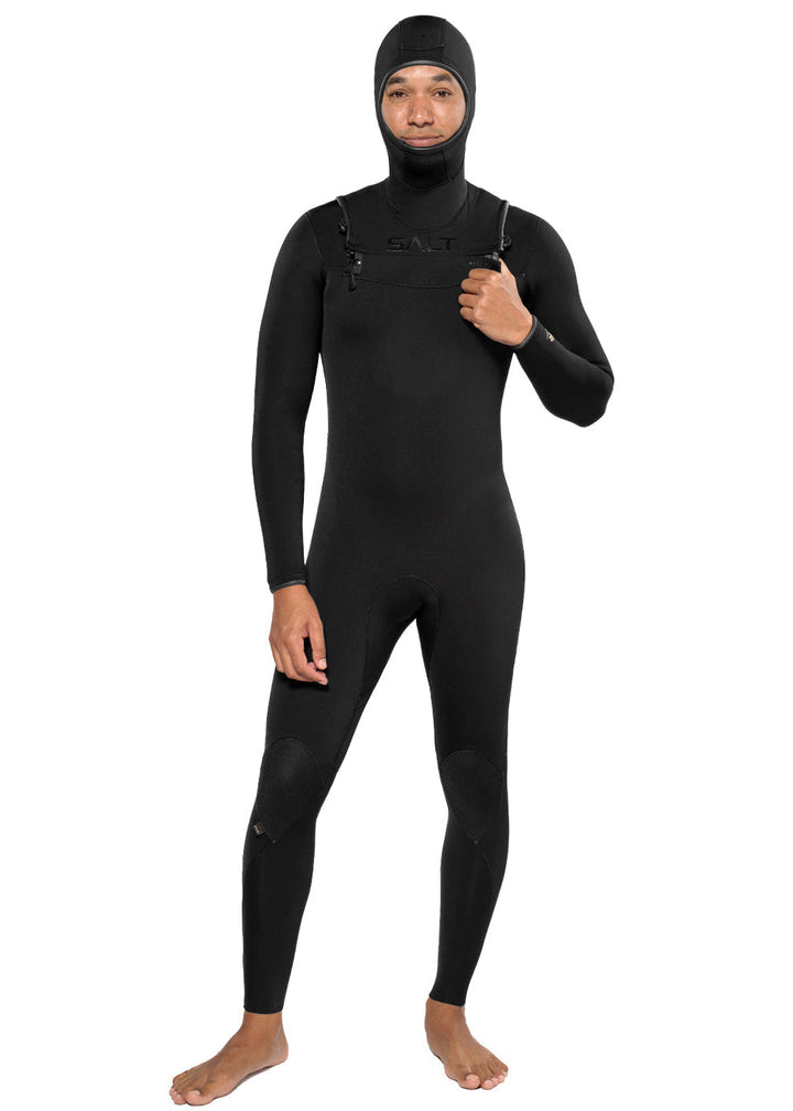 SALT Element Mens Chest Zip Hooded Steamer - 4/3mm