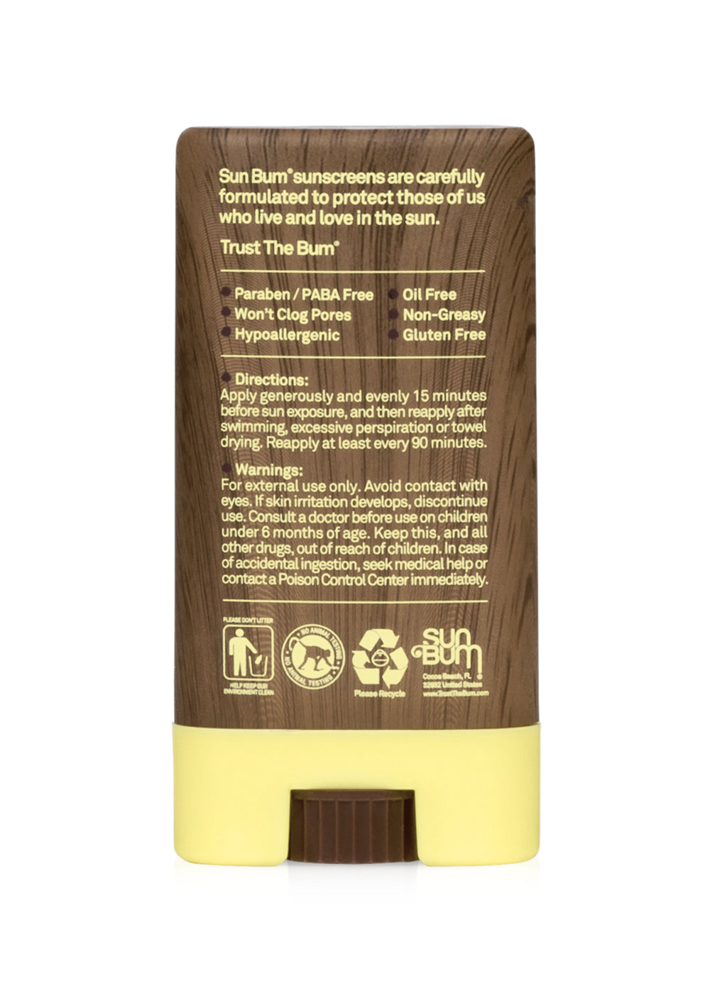 Sun Bum SPF 30 Sunscreen Face Stick