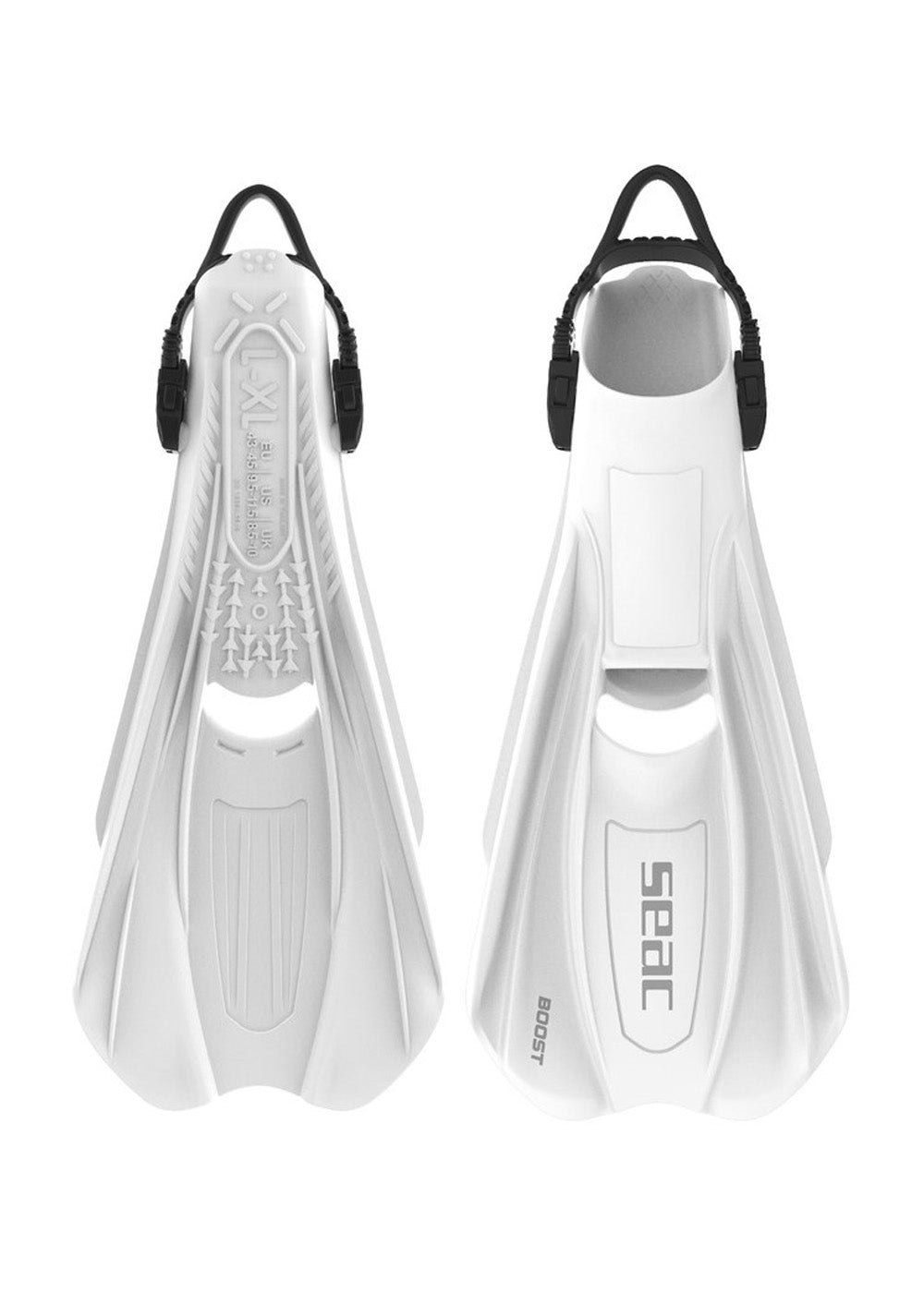 Seac Boost Open Heel Scuba Diving Fins - Bootless