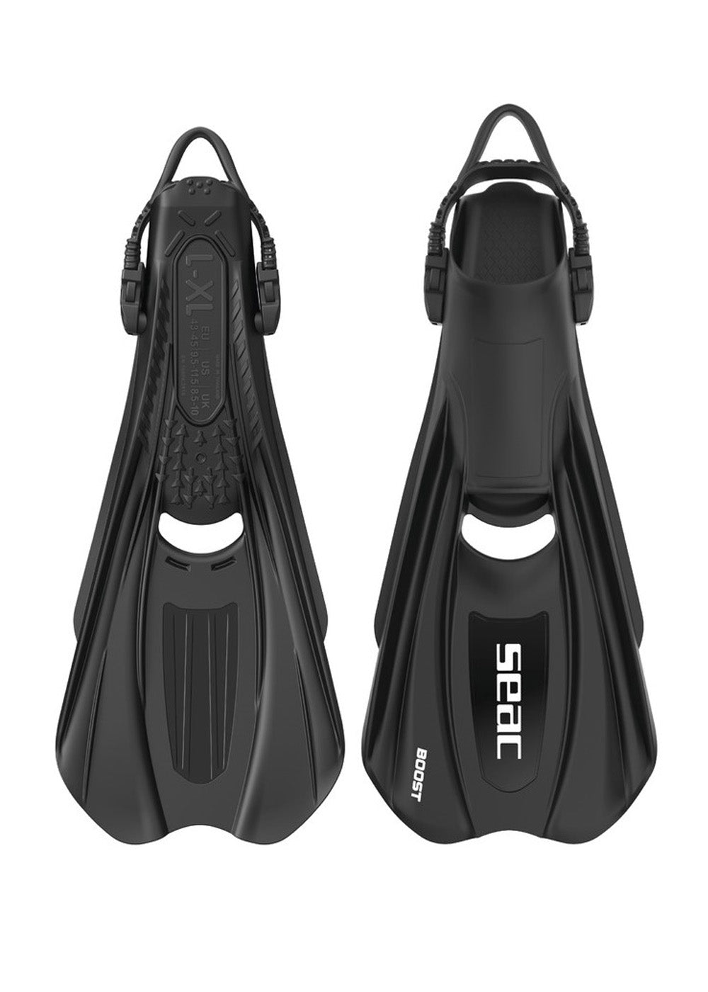 Seac Boost Open Heel Scuba Diving Fins - Bootless