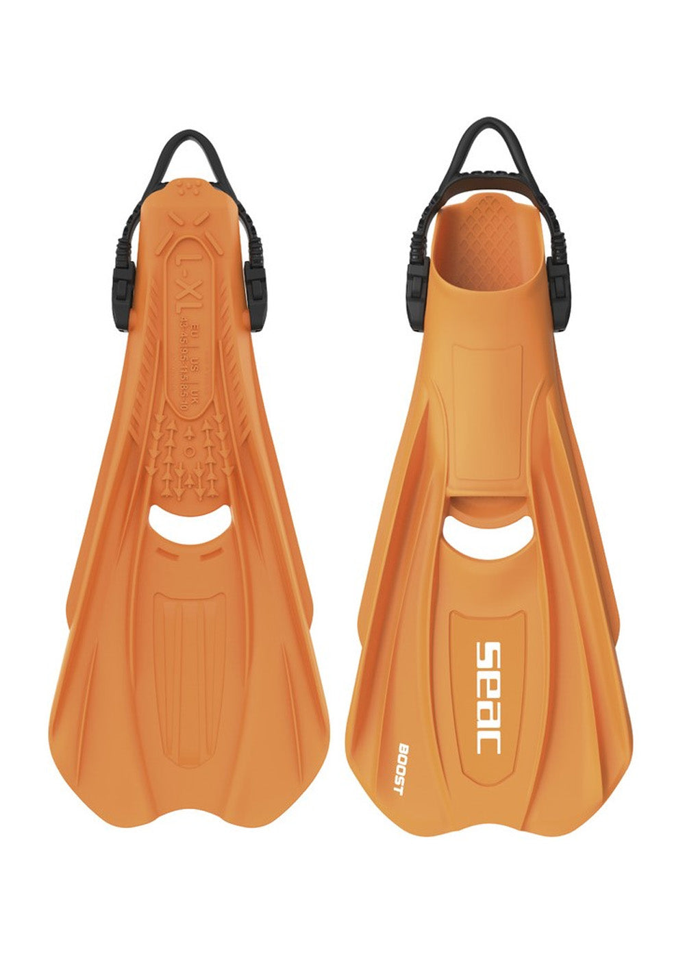 Seac Boost Open Heel Scuba Diving Fins - Bootless