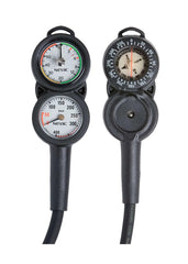 Seac Compact 2 Diving Pressure and Depth Gauge Console with Compass - Bar