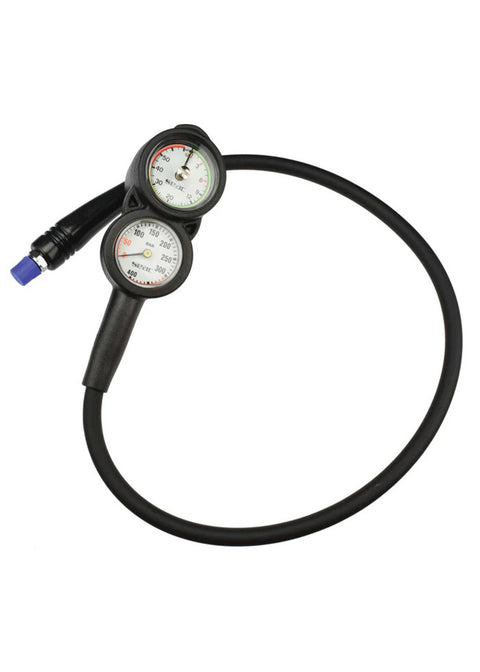 Seac Compact 2 Diving Pressure and Depth Gauge Console with Compass - Bar