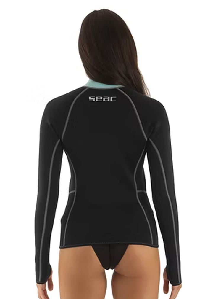 Seac Lover Womens 2mm L/S Zip Up Wetsuit Top