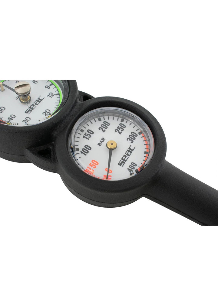 Seac Compact 2 Diving Pressure and Depth Gauge Console - Bar
