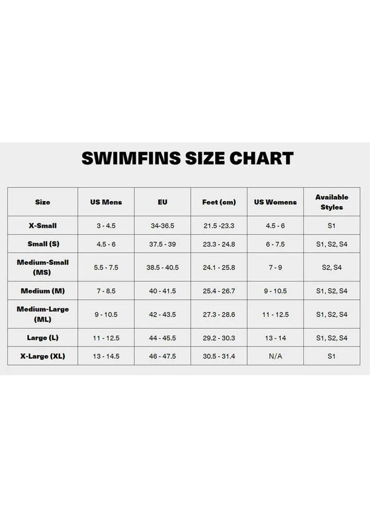 Stealth S1 Classic Bodysurfing Fins