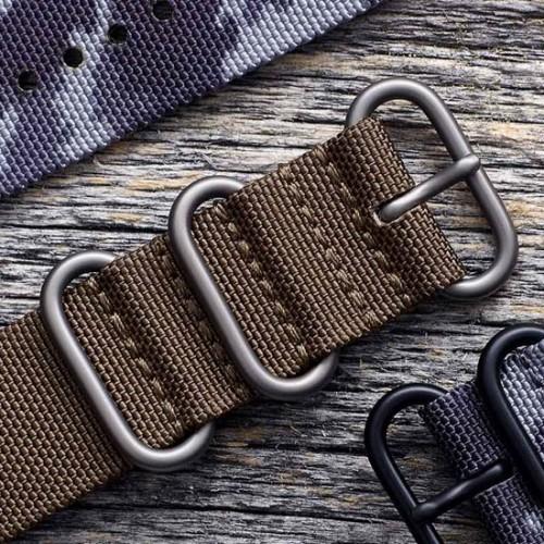 Suunto D5 Zulu Textile Strap (L) - Stealth/Black