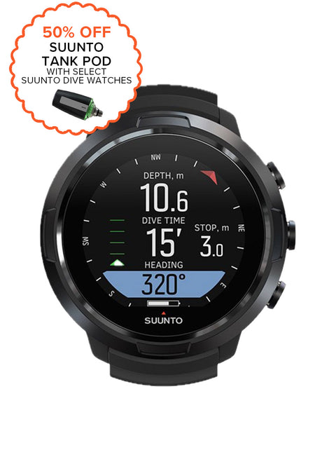 Suunto D5 All Black with USB Cable Black