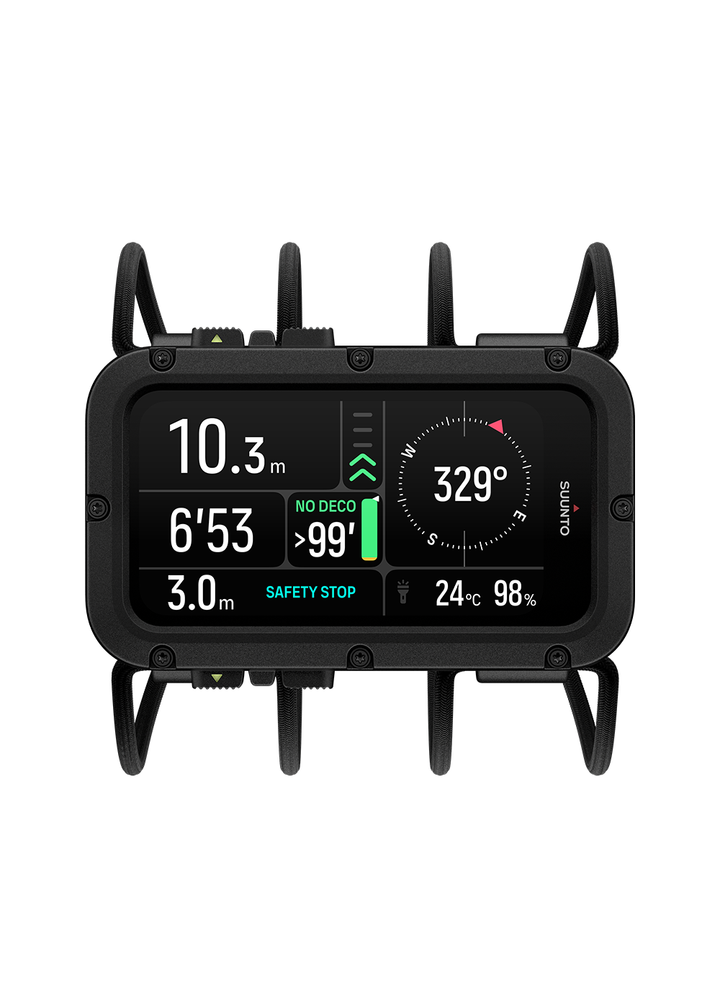 Suunto Nautic Wrist Dive Computer and Transmitter Bundle Pack - Bungee Strap
