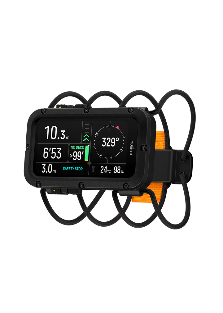 Suunto Nautic Wrist Dive Computer and Transmitter Bundle Pack - Bungee Strap