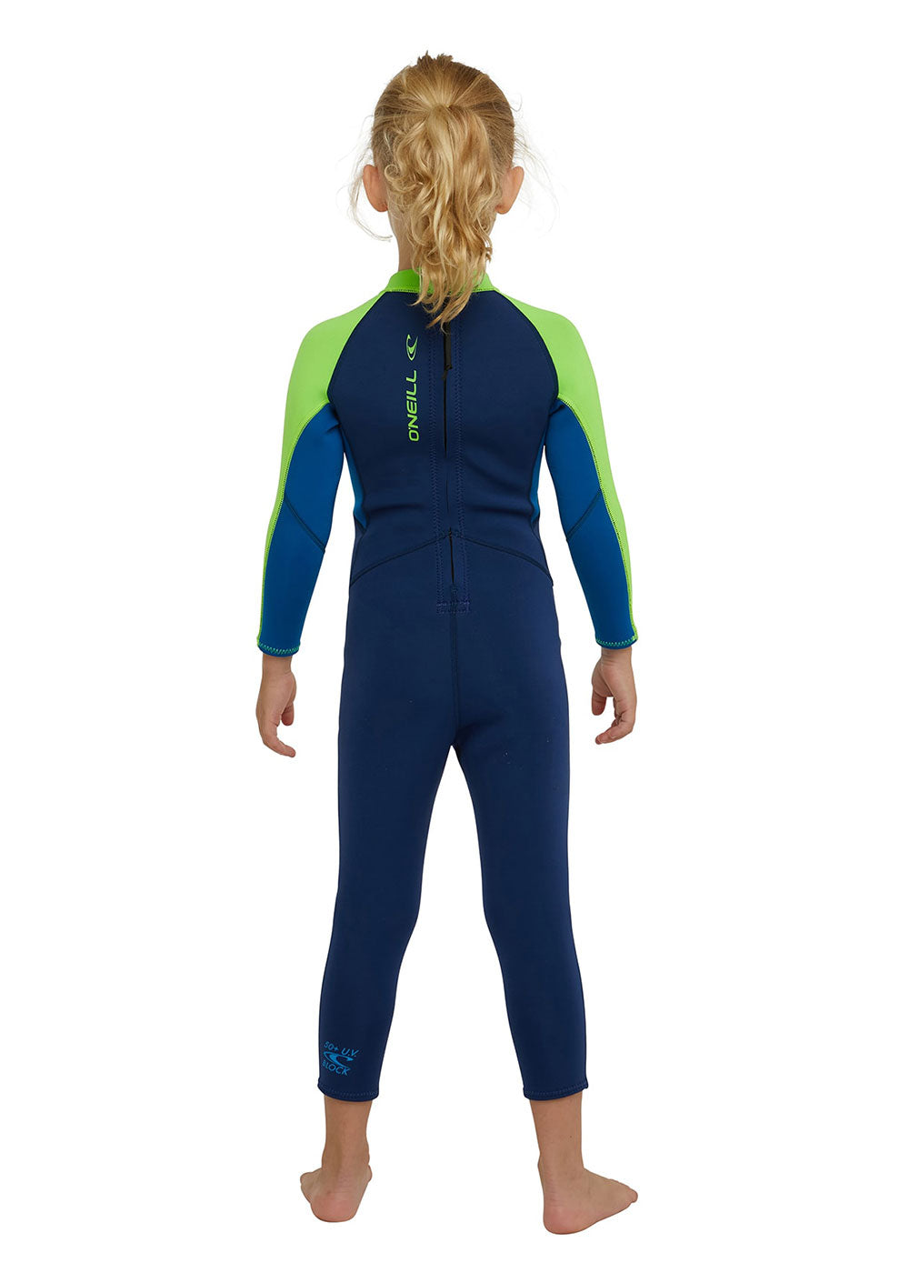 O'Neill Girls Toddler Reactor 2mm Back Zip Steamer Wetsuit