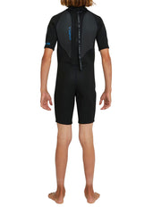 O'Neill Boys Reactor 2 2mm Back Zip Short Sleeve Spring Suit