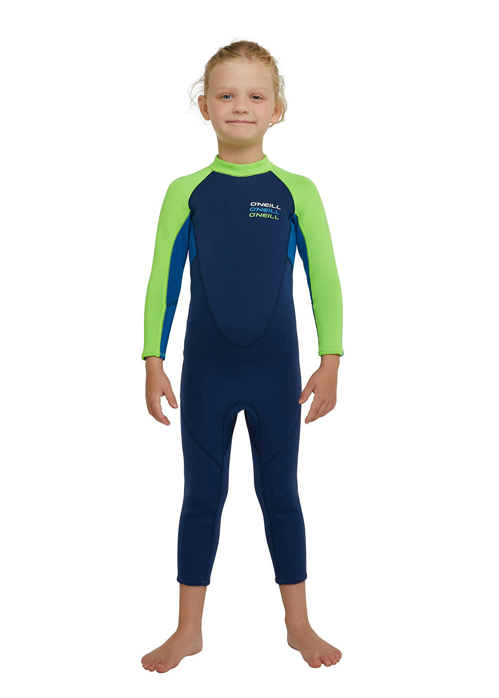 O'Neill Girls Toddler Reactor 2mm Back Zip Steamer Wetsuit