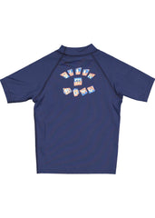 Billabong Groms Sharky Relaxed Fit Short Sleeve Rash Guard