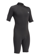Billabong Mens Absolute 2/2mm Back Zip Short Sleeve Spring Suit
