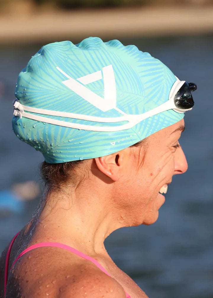 Volare Palms Swim Cap