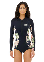 Rip Curl Womens G Bomb 1mm LS FZ Spring Suit Wetsuit