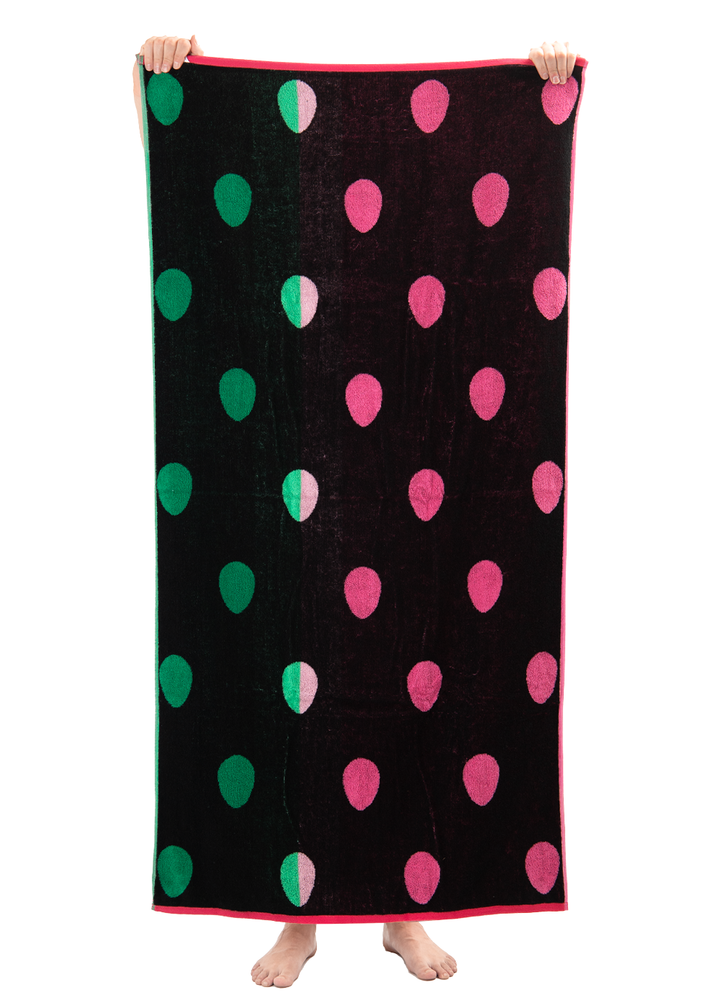 WW Double Jacquard Beach Towel Watermelon