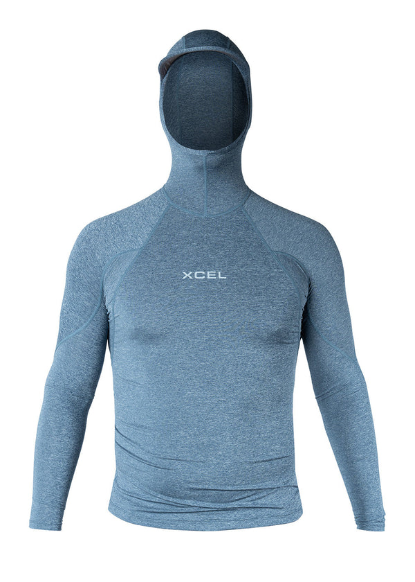 Xcel Mens UV LS Lycra Hooded Rashie
